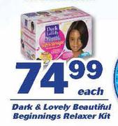 Dark & Lovely Beautiful Beginnings Relaxer Kit-Each