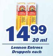 Lennon Entress Druppels-20ml Each