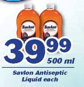 Savlon Antiseptic Liquid-500ml Each