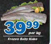 Frozen Baby Hake-Per kg