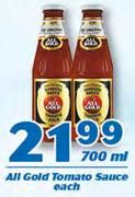 All Gold Tomato Sauce-700ml Each