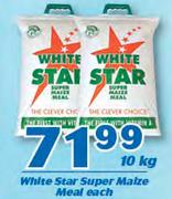 White Star Supar Maize Meal-10kg Each