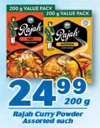 Rajah Curry Powder Assorted-200g Each