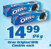 Oreo Original Milk Cookies-176g Each