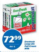 Everfresh Long Life Full Cream Milk-6x1Ltr