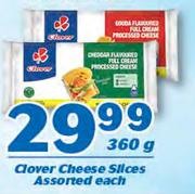 Clover Cheese Slices Assorted-360g Each
