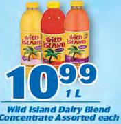 Wild Island Dairy Blend Concentrate Assorted-1Ltr Each