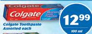Colgate Toothpaste Assorted-100ml