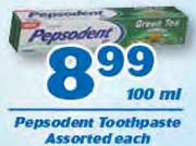 Pepsodent Toothpaste Assorted-100ml
