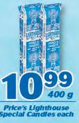 Price's Lighthouse Special Candles-400g Each