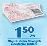 Disprin Extra Strength Headache Tablets-2's