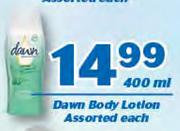 Dawn Body Lotion Assorted-400ml