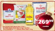 Farm Foods Cake Wheat Flour-10Kg + Top White Super Maize Meal-10Kg Combo