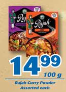 Rajah Curry Powder Assorted-100g Each