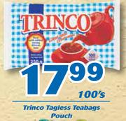 Trinco Tagless Teabags-100's