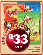 Simba Potato Chips Assorted-3 x 125g
