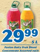 Fusion Dairy Fruit Blend Concentrate Assorted-5Ltr Each