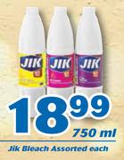 Jik Bleach Assorted-750ml Each