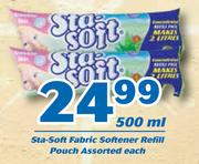 Sta Soft Fabric Softener Refill Pouch Assorted-500ml Each