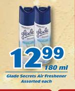 Glade Secrets Air Freshener Assorted-180ml Each
