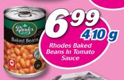 Rhodes Baked Beans In Tomato Sauce-410g