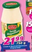 Crosse & Backwell Mayonnaise-750g
