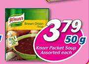 Knorr Packet Soup Assorted-50g Each