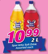 Spar-Letta Soft Drink Assorted 2Ltr-Each