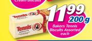 Bakers Tennis Biscuits Assorted 200g-Each