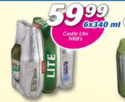 Castle Lite NRB's-6 x 340ml