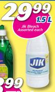 Jik Bleach Assorted 1.5Ltr-Each