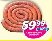 Cambridge Food Braaiwors-Per Kg