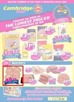 Cambridge Food : Free State (8 Nov - 21 Nov 2017), page 1