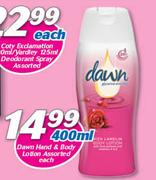 Dawn Hand & Body Lotion Assorted-400ml