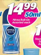 Nivea Roll On Assorted-50ml