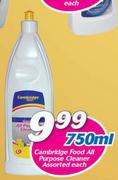 Cambridge Food All Purpose Cleaner Assorted-750ml