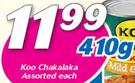 Koo Chakalaka Assorted-410g Each