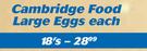 Cambridge Food Large Eggs-18's Each
