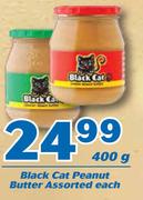 Black Cat Peanut Butter-400g Each