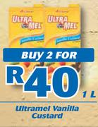 Ultramel Vanilla Cuastard-2x1Ltr