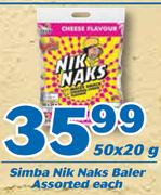 Simba Nik Naks Baler-50x20g Each