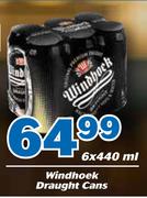 Windhoek Draught Cans-6x440ml