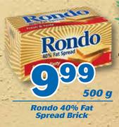 Rondo 40% Fat Spread Brick-500g