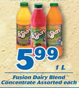 Fusion Dairy Blend Concentrate-1Ltr Each