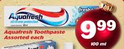 Aquafresh Toothpaste-100ml Each