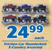 Friction Car Thunderbolt X-Country-Each