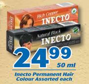 Inecto Permanant Hair Colour-50ml Each