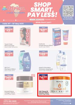 Africa Cash & Carry : Shop Smart, Pay Less (10 May - 16 May 2025 While Stocks Last), page 1