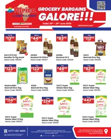 Africa Cash and Carry : Grocery Bargains Galore (20 June - 26 June 2025 While Stocks Last)