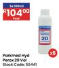 Parkmed Hyd Perox 20 Vol-6 x 100ml